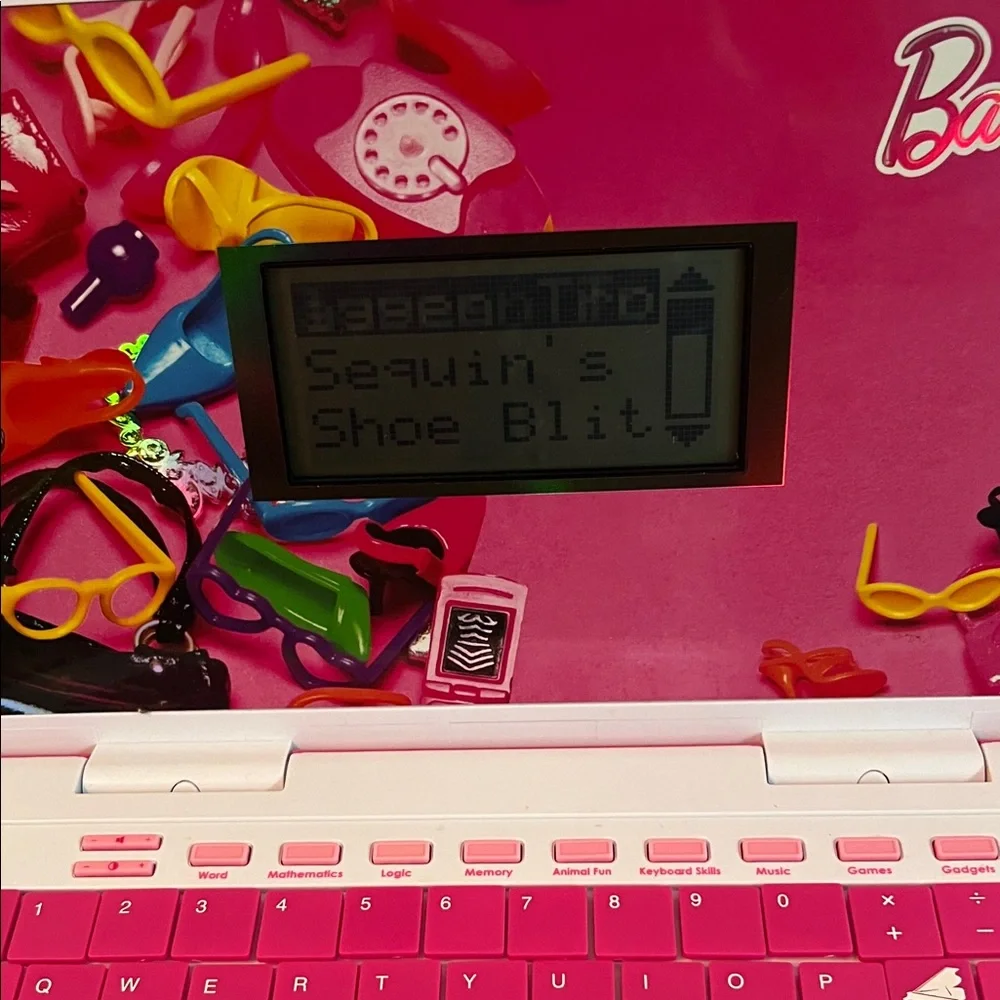 Vintage Barbie Pink Bow Laptop